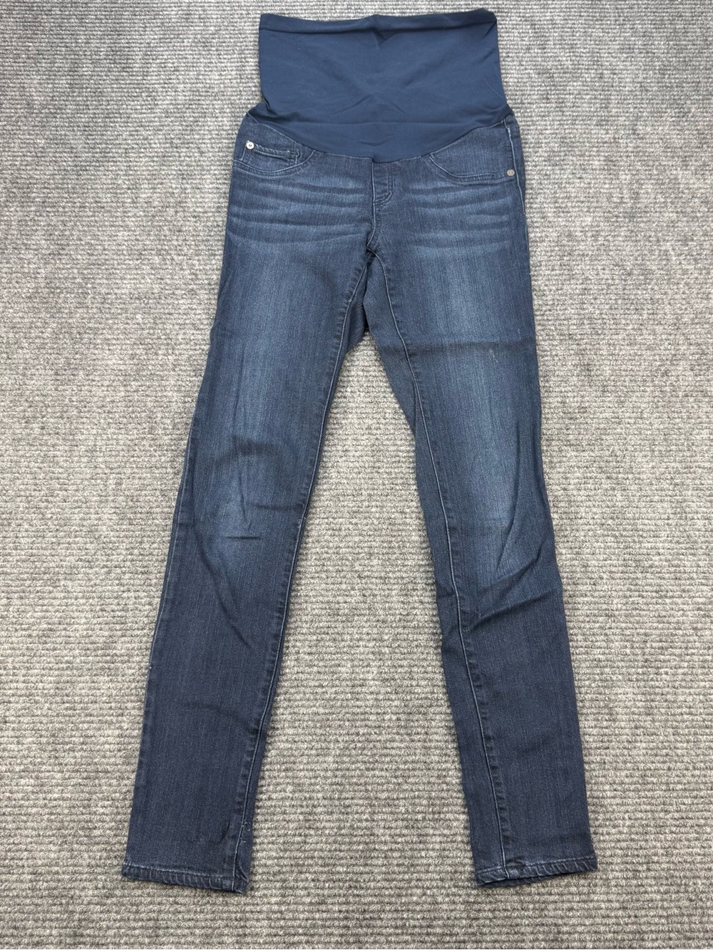 LED Luxe Essentials Denim Maternity Jeans Size 25 Dark Wash Skinny Stretch